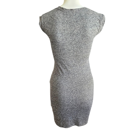 IRO Athos Twist Linen Blend Fitted Mini T-shirt Dress Cap Sleeves XS - Picture 3 of 10